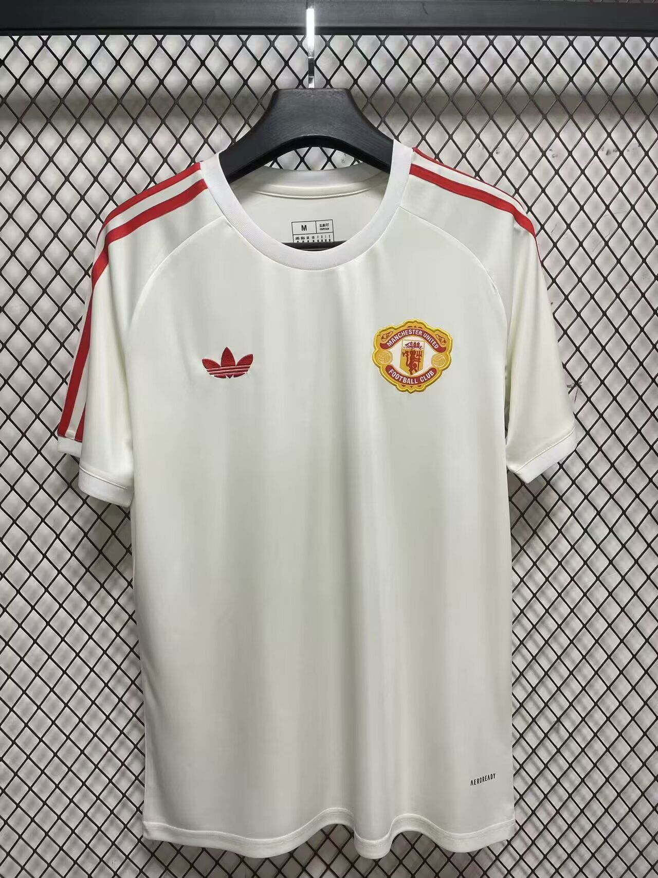 AAA Quality Manchester Utd 24/25 White/Red Training Jersey